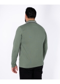 Polo manches longues grande taille vert