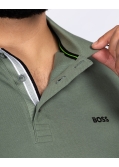 Polo manches longues grande taille vert