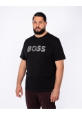 T-shirt col rond grande taille noir