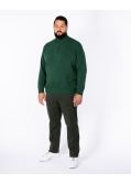 Pull col camionneur grande taille vert