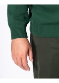 Pull col camionneur grande taille vert