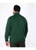 Pull col camionneur grande taille vert