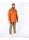 Polo jersey grande taille orange
