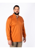 Polo jersey grande taille orange