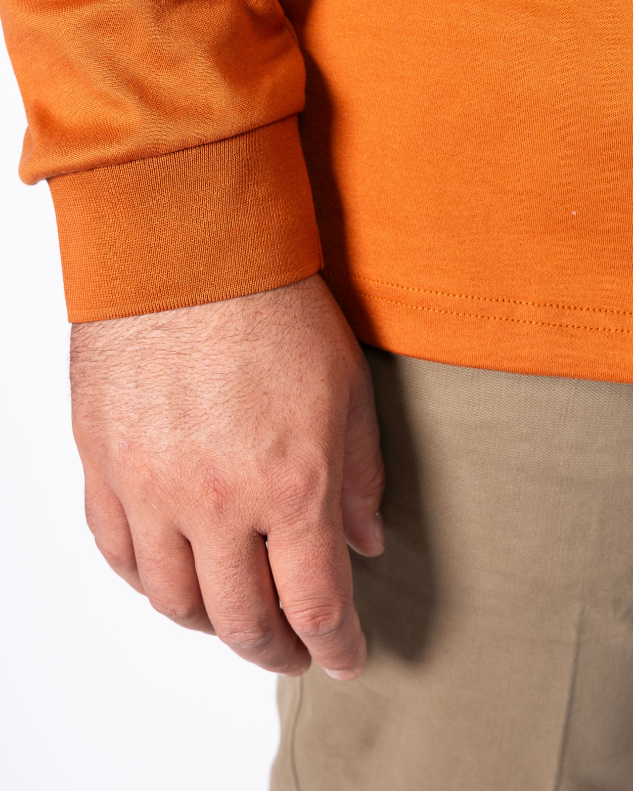 Polo jersey grande taille orange