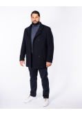 Manteau caban grande taille bleu marine