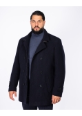 Manteau caban grande taille bleu marine