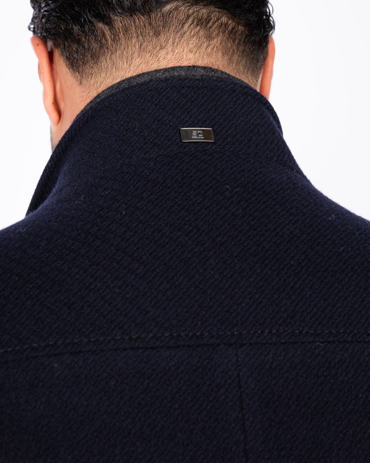 Manteau caban grande taille bleu marine