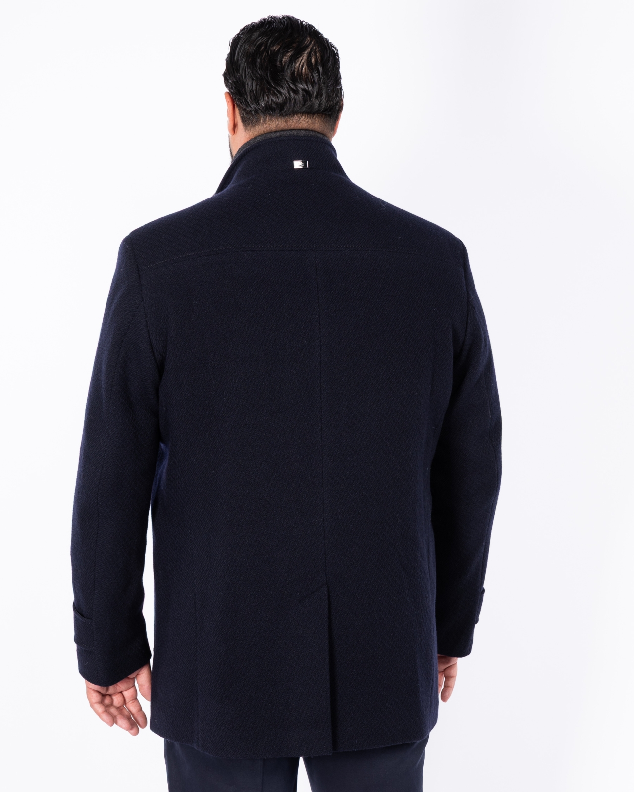 Manteau caban grande taille bleu marine