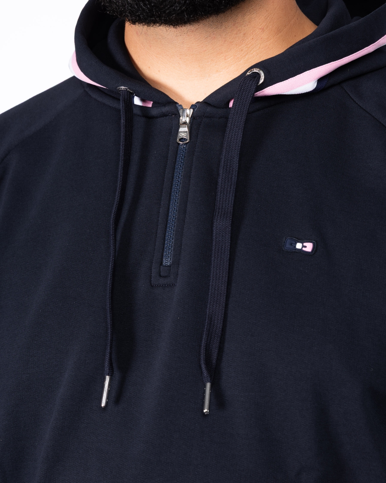 Haut de survêtement grande taille bleu marine