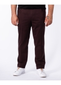 Pantalon chino grande taille twill bordeaux