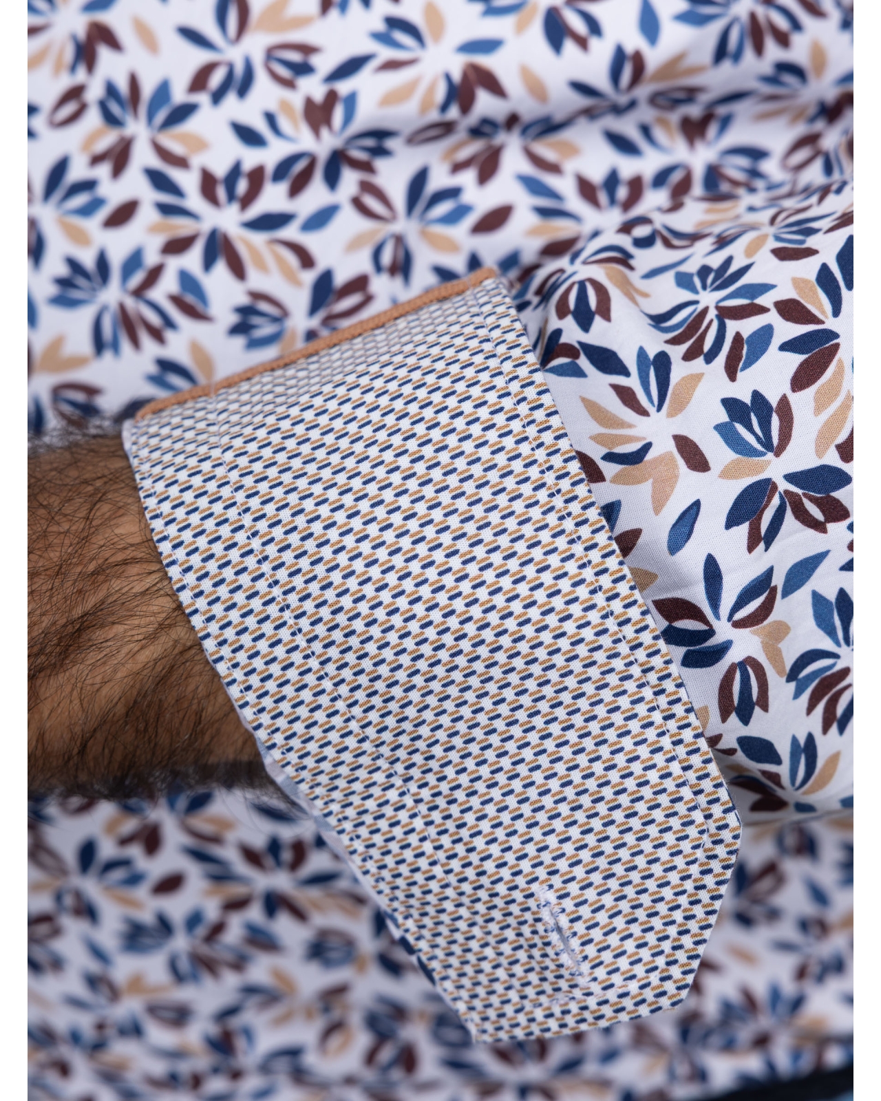 Chemise grande taille bleu