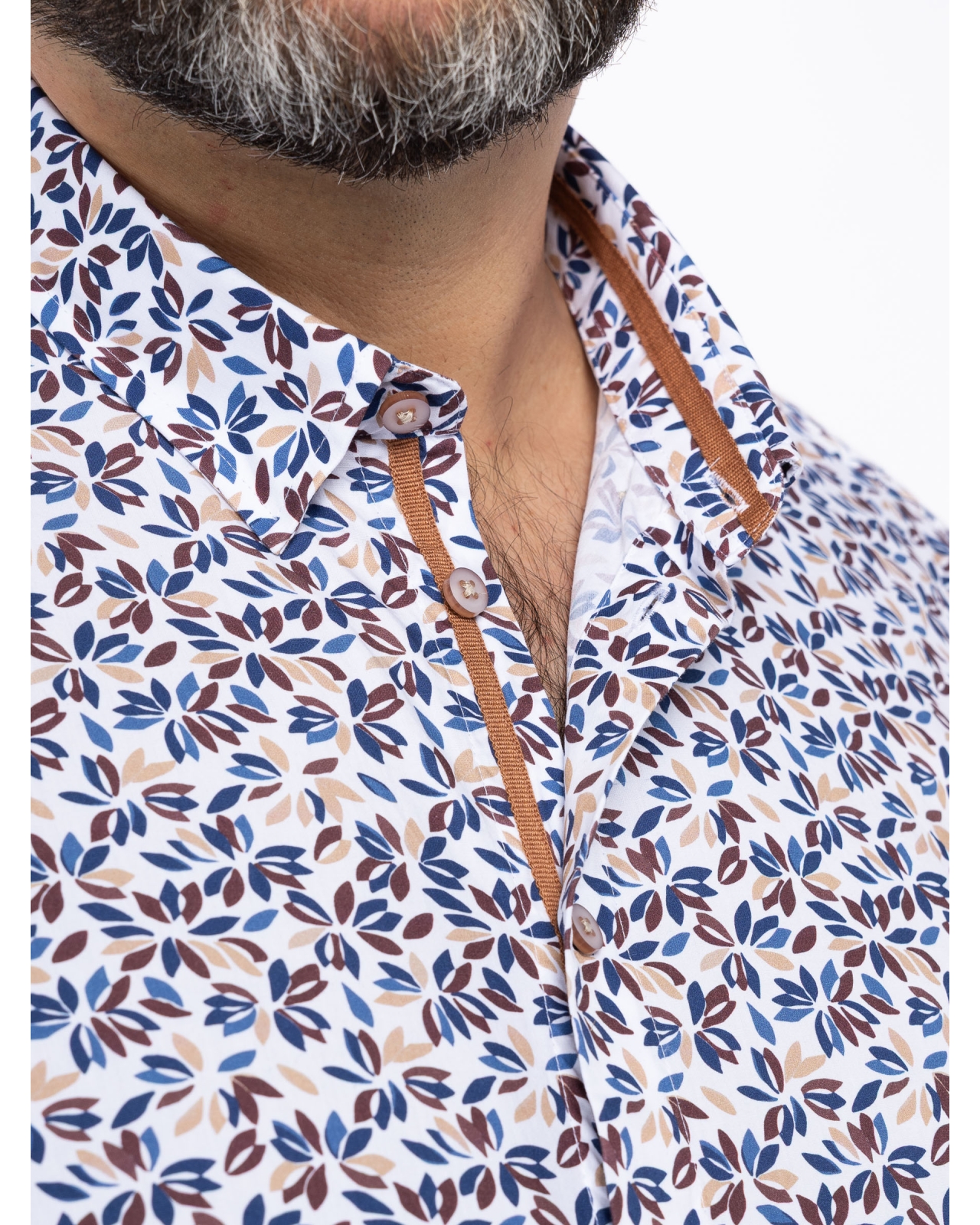 Chemise grande taille bleu