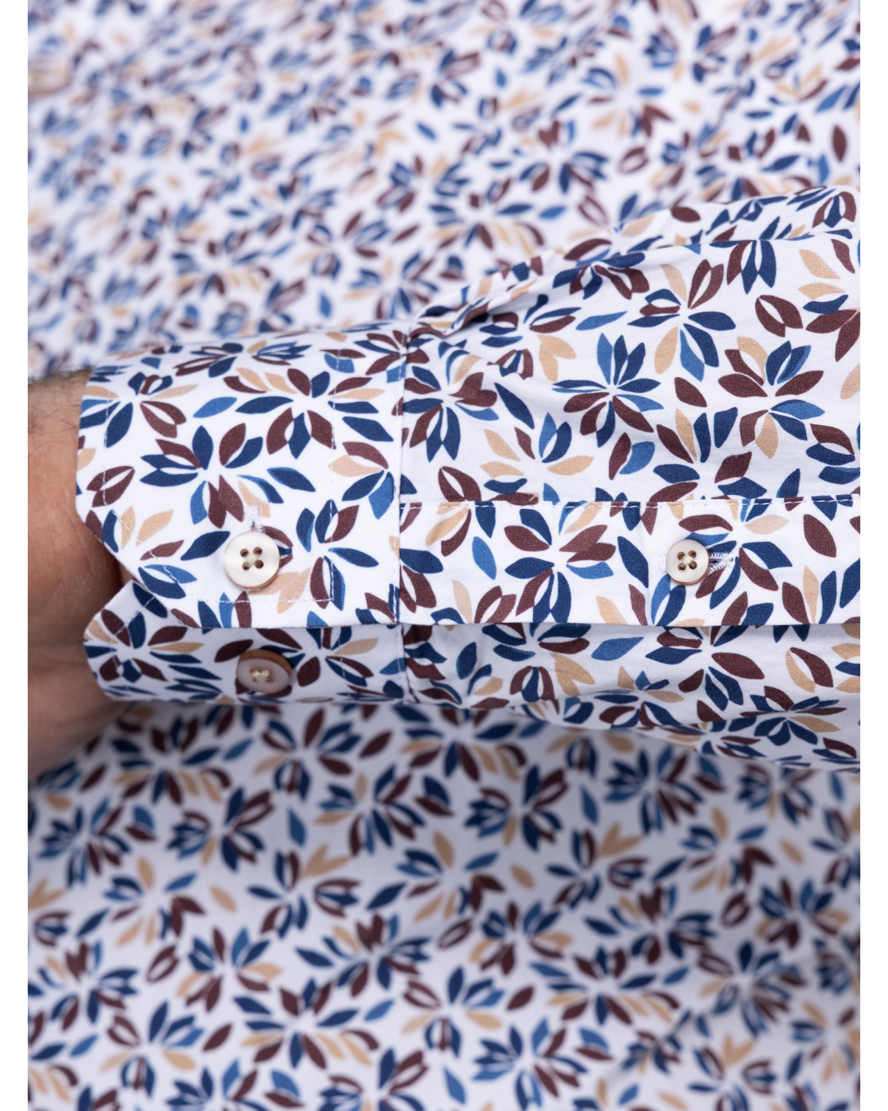 Chemise grande taille bleu