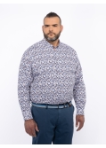 Chemise grande taille bleu