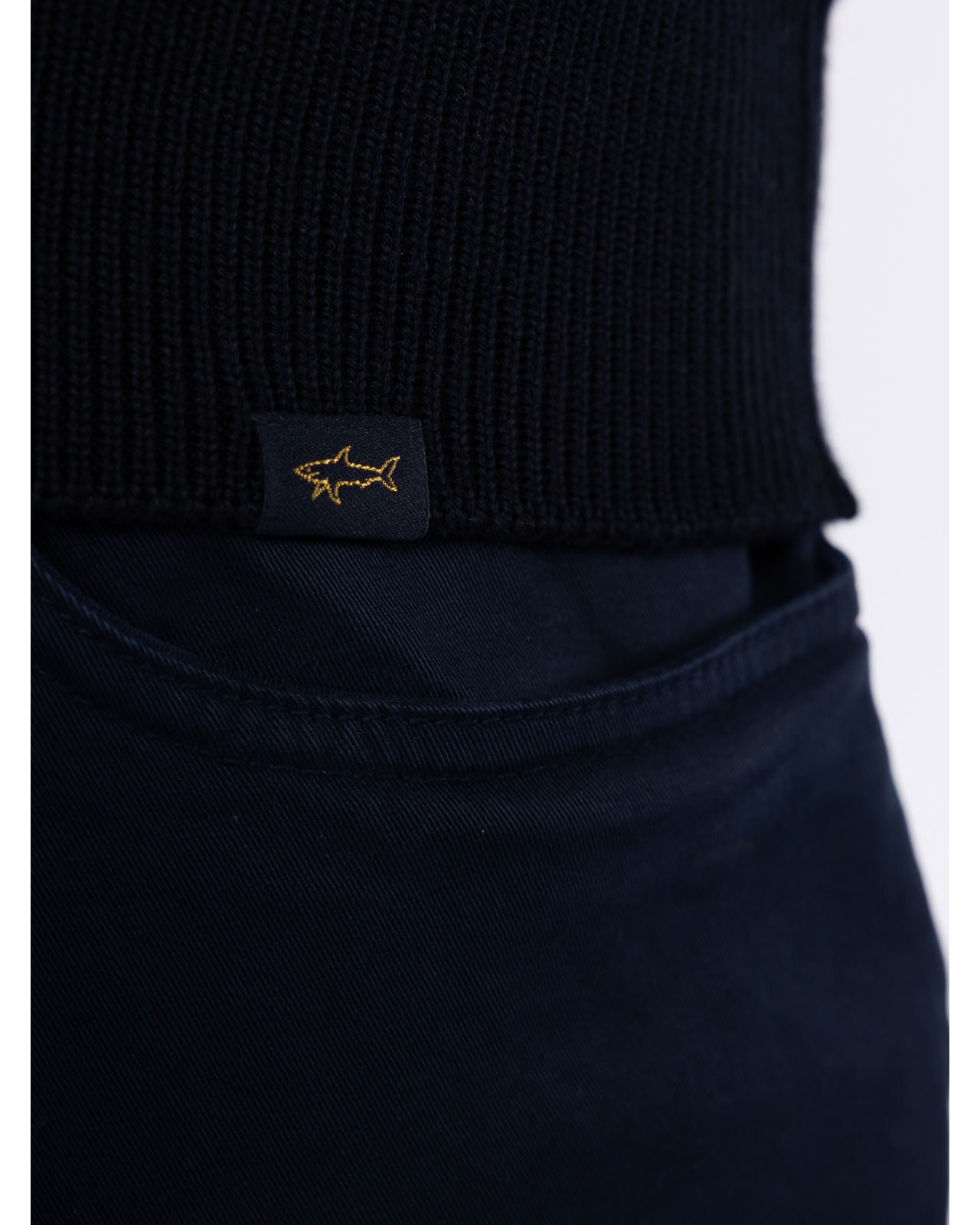 Pull demi zippé grande taille bleu marine