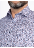 Chemise facile à repasser grande taille bleu