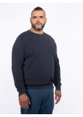 Pull chiné grande taille bleu marine