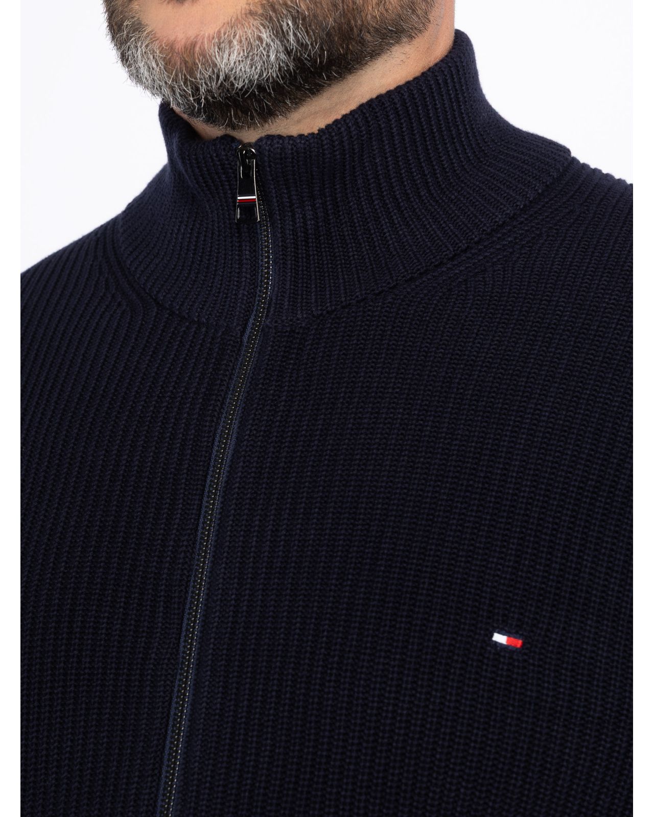 Gilet zippé grande taille bleu marine