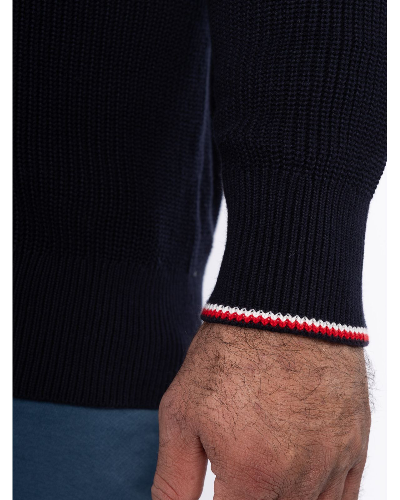 Gilet zippé grande taille bleu marine