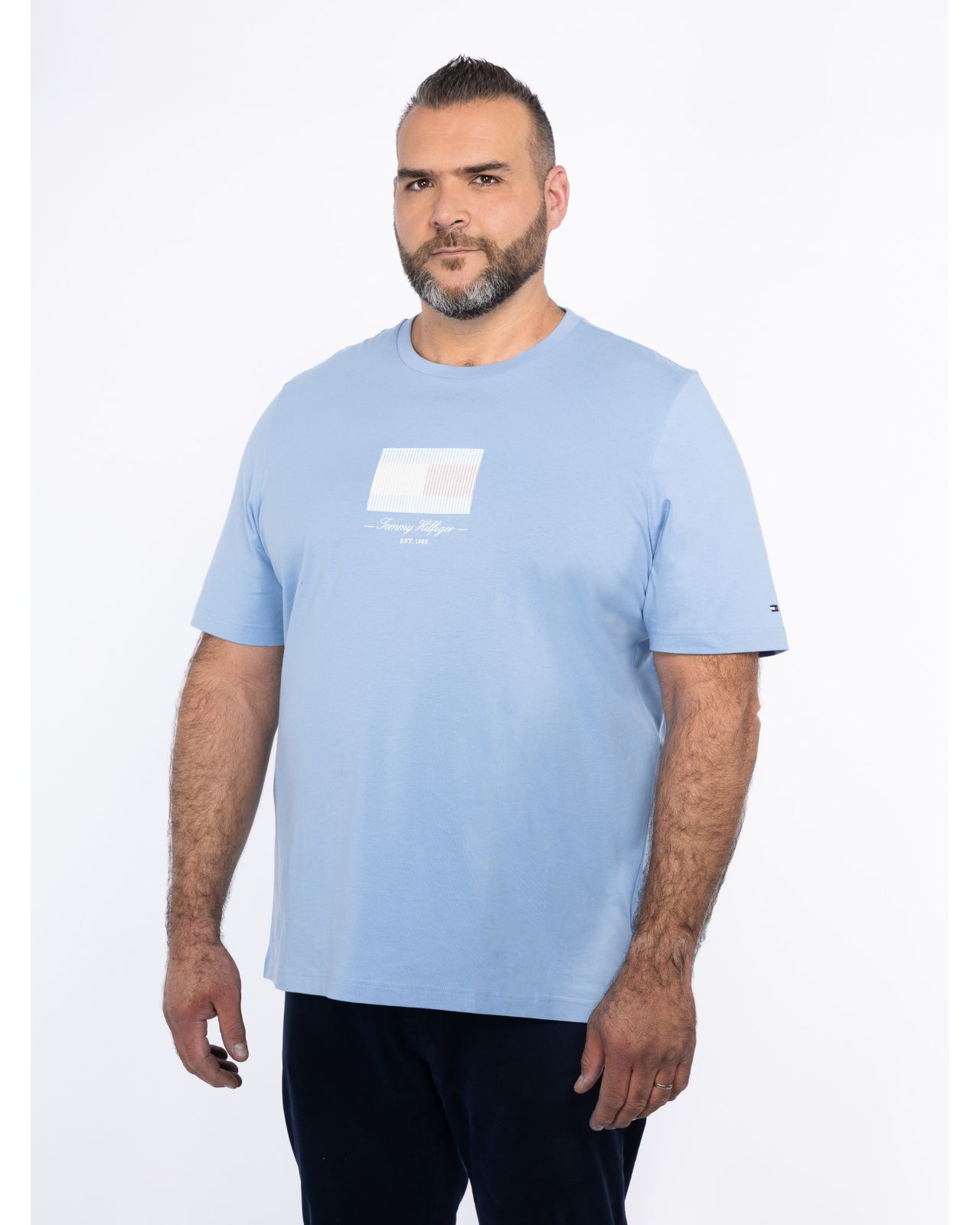 T-shirt grande taille bleu ciel