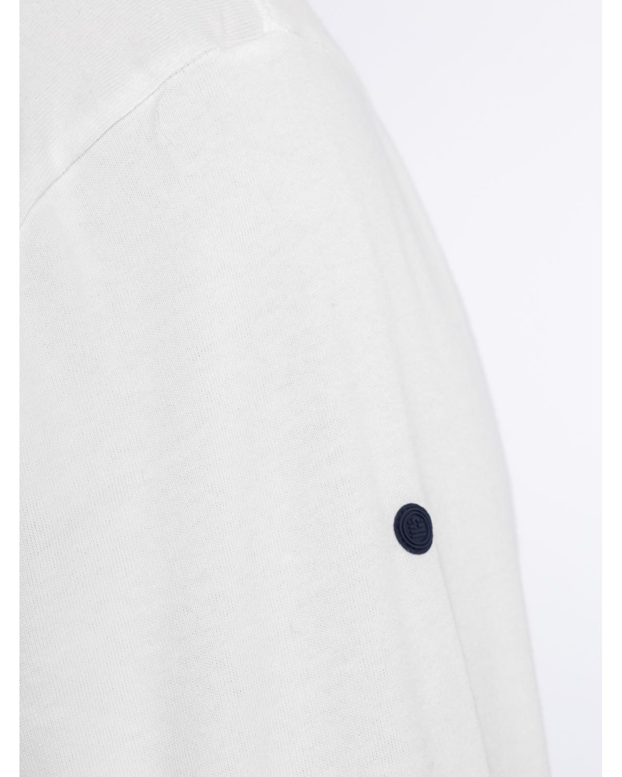 Polo manches longues grande taille écru