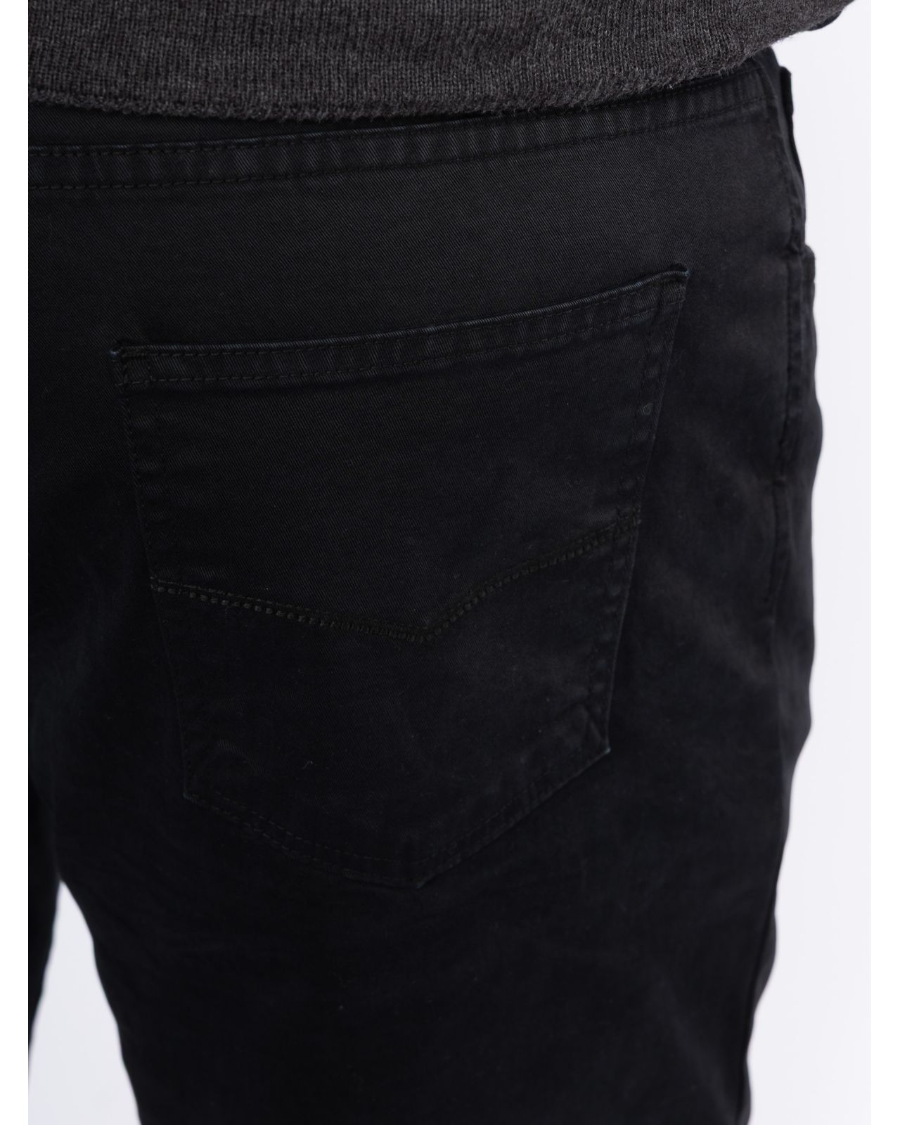 Pantalon 5 poches twill grande taille noir