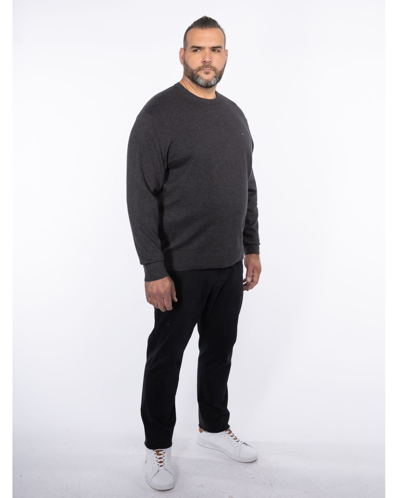 Pantalon 5 poches twill grande taille noir