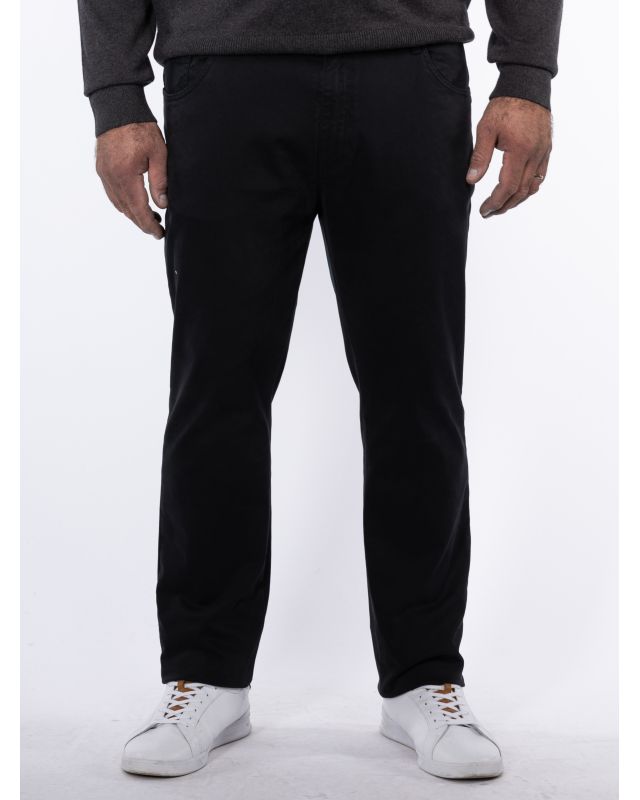 Pantalon 5 poches twill grande taille noir