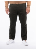 Pantalon 5 poches twill grande taille vert kaki