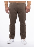 Pantalon 5 poches twill grande taille taupe