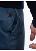 Pantalon chino avec ceinture grande taille bleu