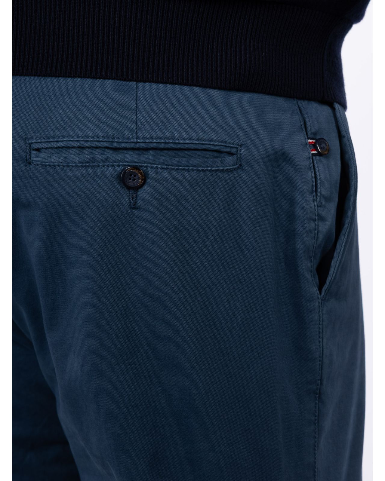 Pantalon chino avec ceinture grande taille bleu