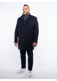 Manteau grande taille bleu marine