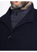 Manteau grande taille bleu marine