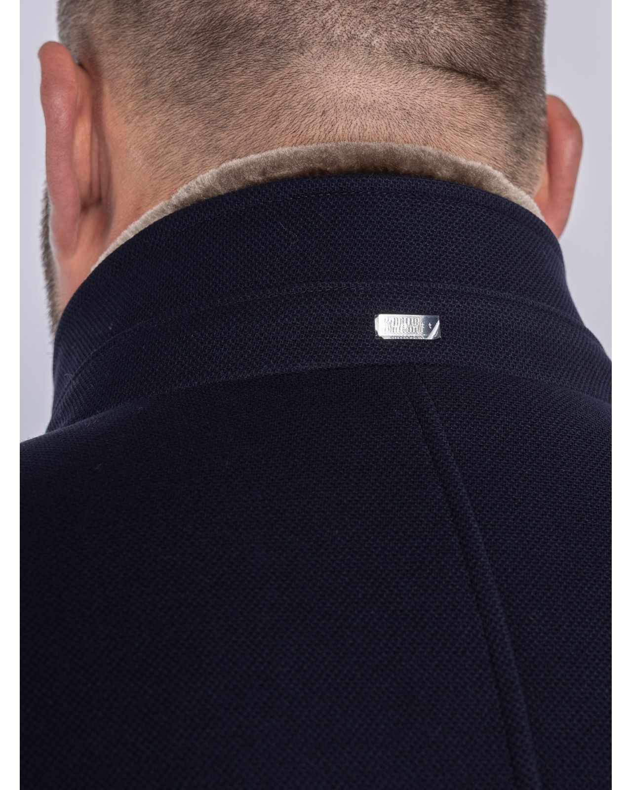 Manteau grande taille bleu marine