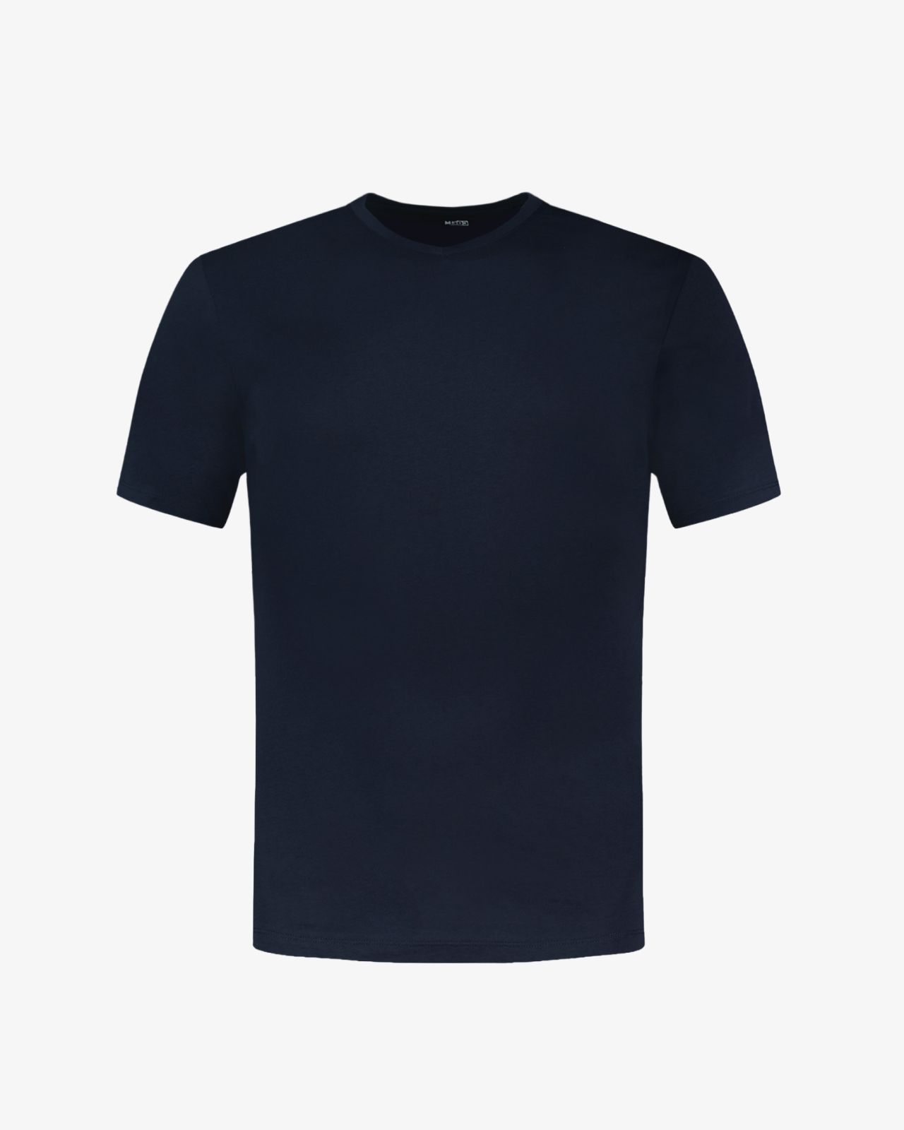 T-shirt col V pour homme grand bleu marine