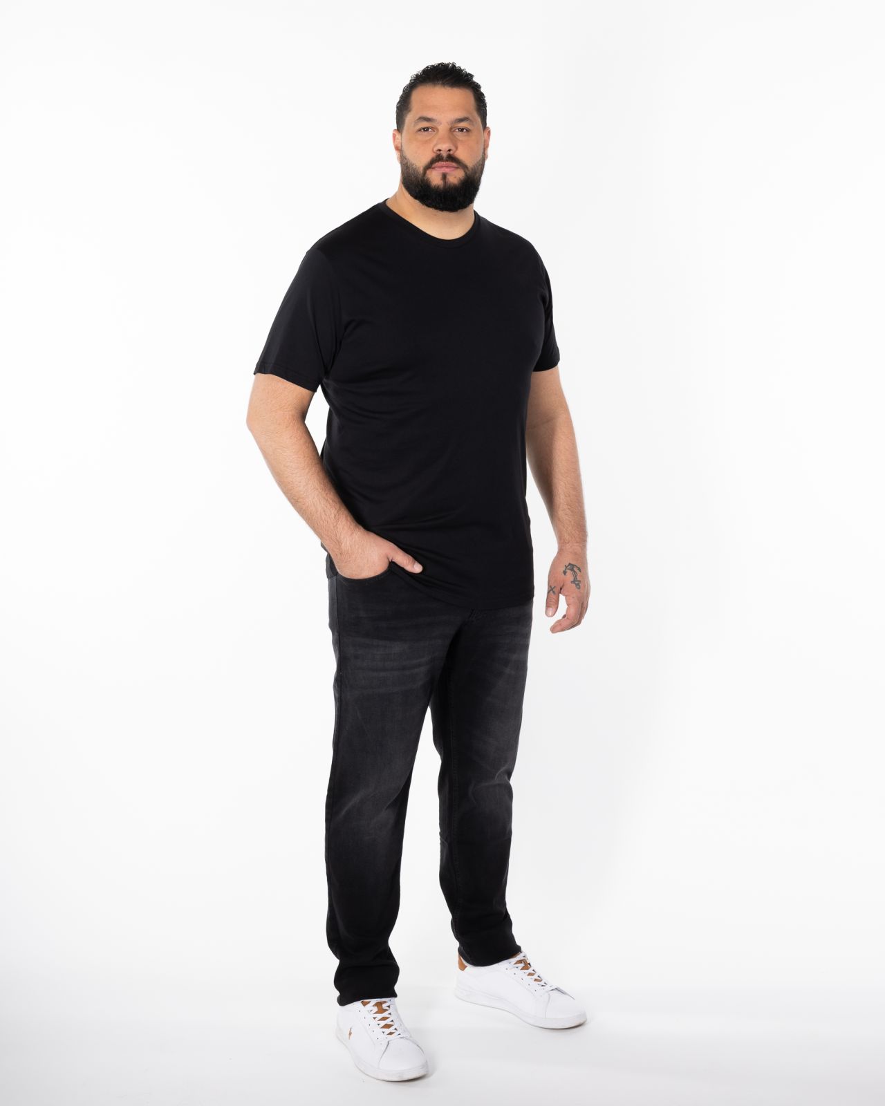 T-shirt pour homme grand noir