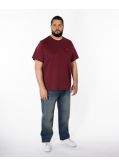 T-shirt grande taille bordeaux