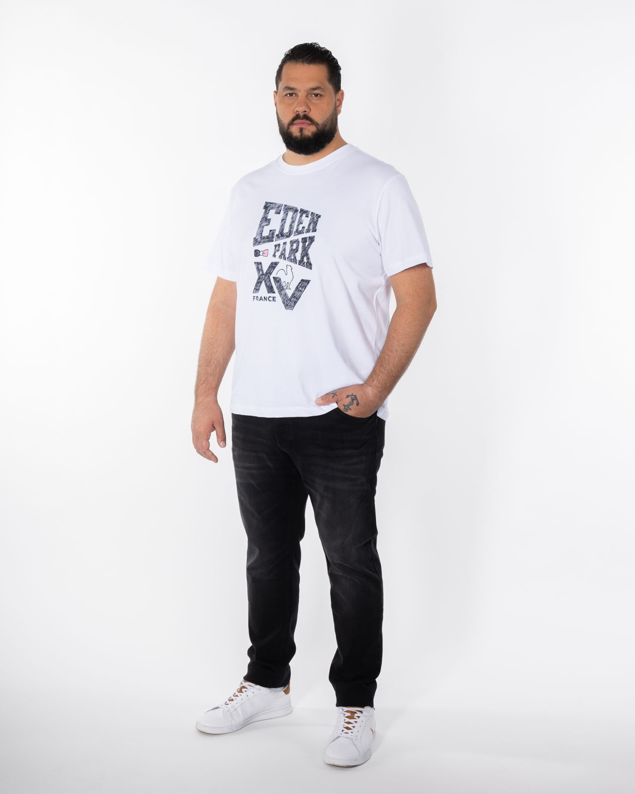 T-shirt grande taille blanc
