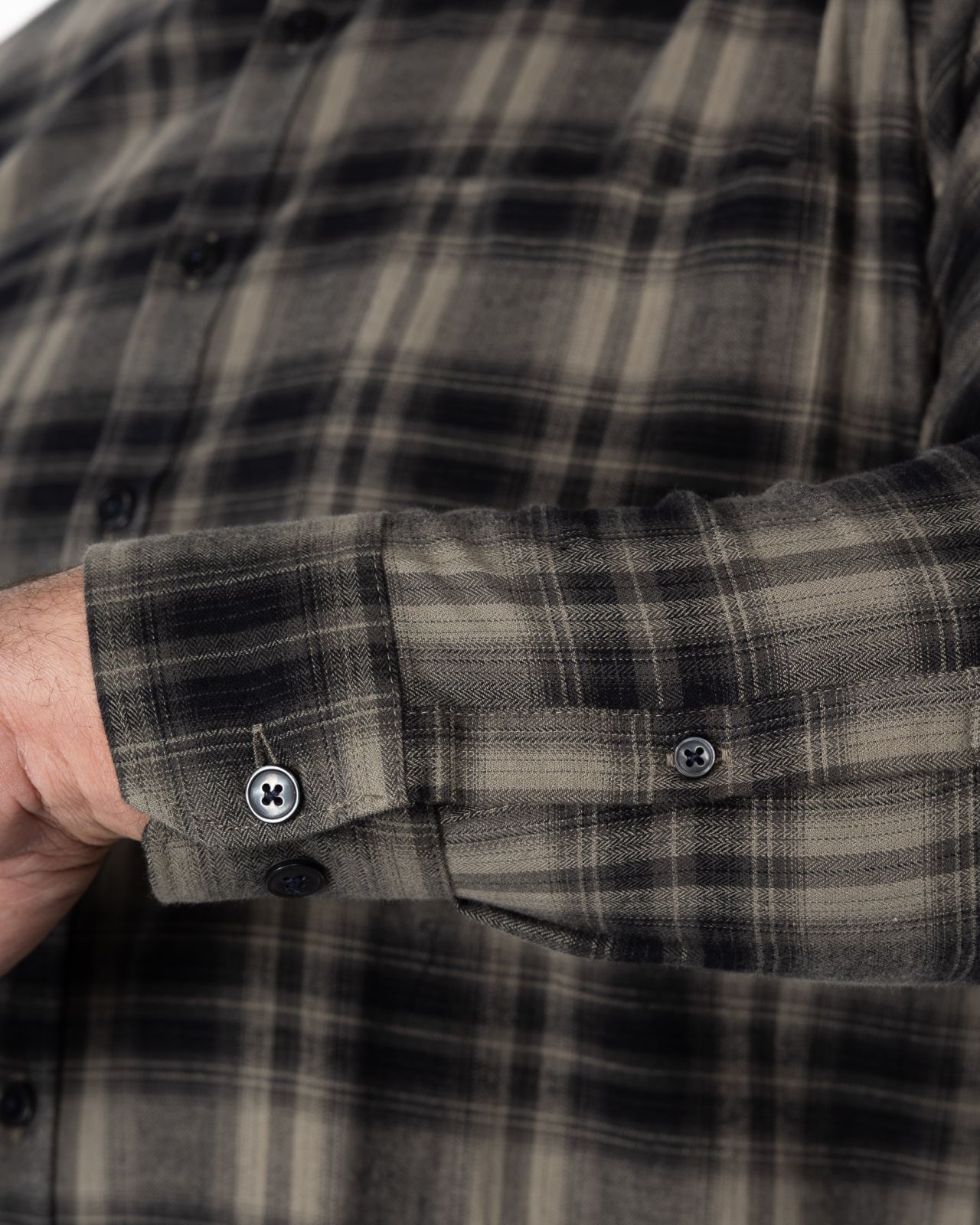 Chemise à carreaux grande taille vert