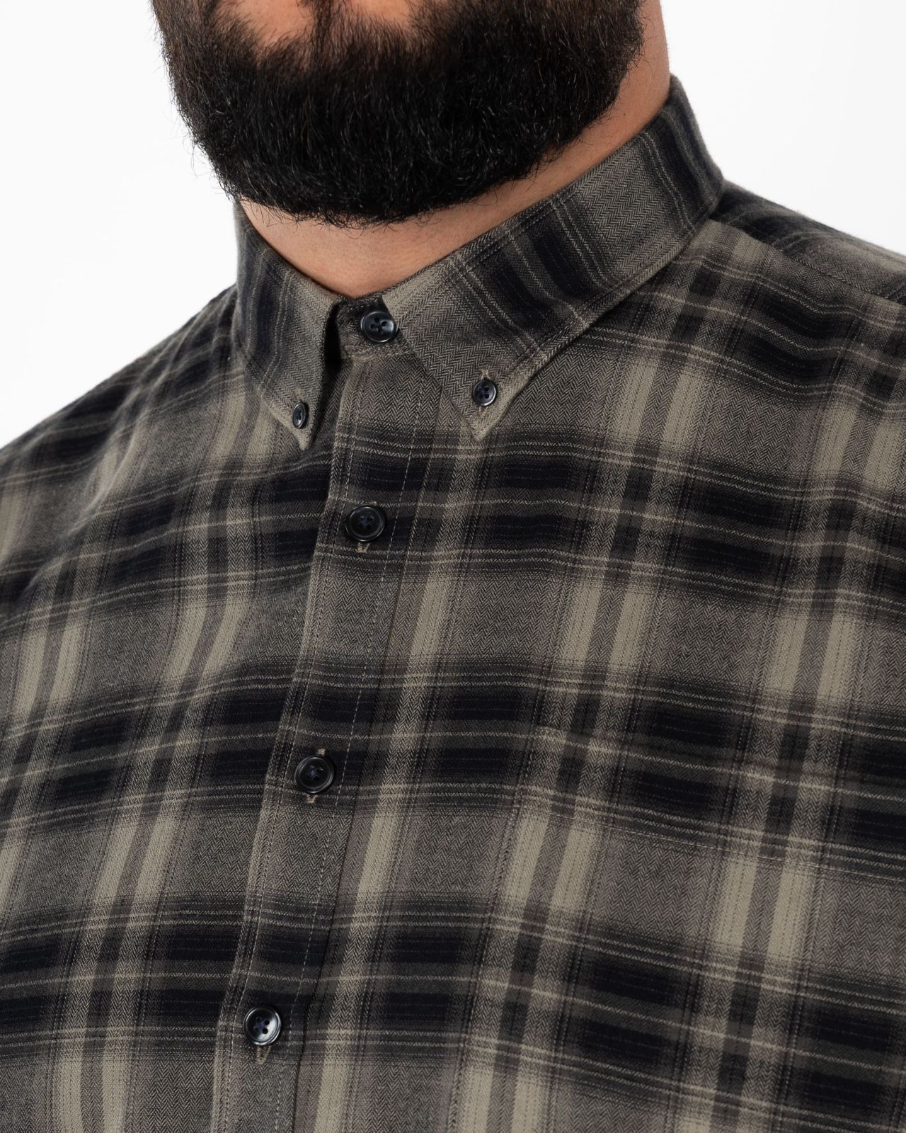 Chemise à carreaux grande taille vert