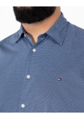 Chemise popeline grande taille bleu indigo