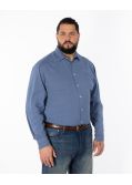 Chemise popeline grande taille bleu indigo