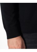 Pull col rond grande taille noir