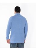 Pull col camionneur homme grand bleu ciel