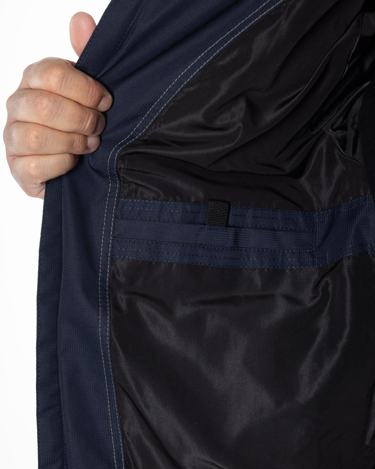 Doudoune avec capuche amovible grande taille bleu marine