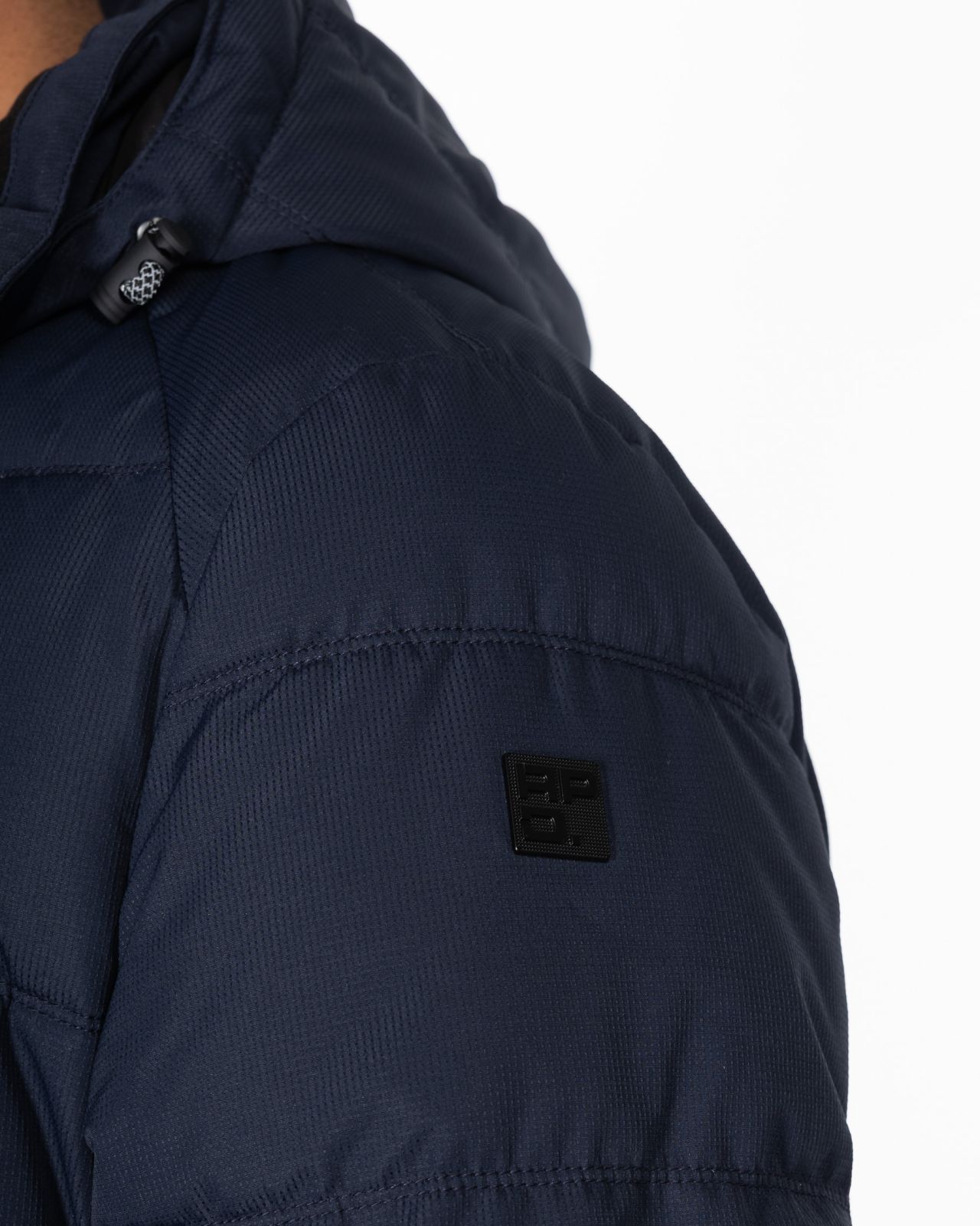 Doudoune avec capuche amovible grande taille bleu marine