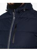 Doudoune avec capuche amovible grande taille bleu marine