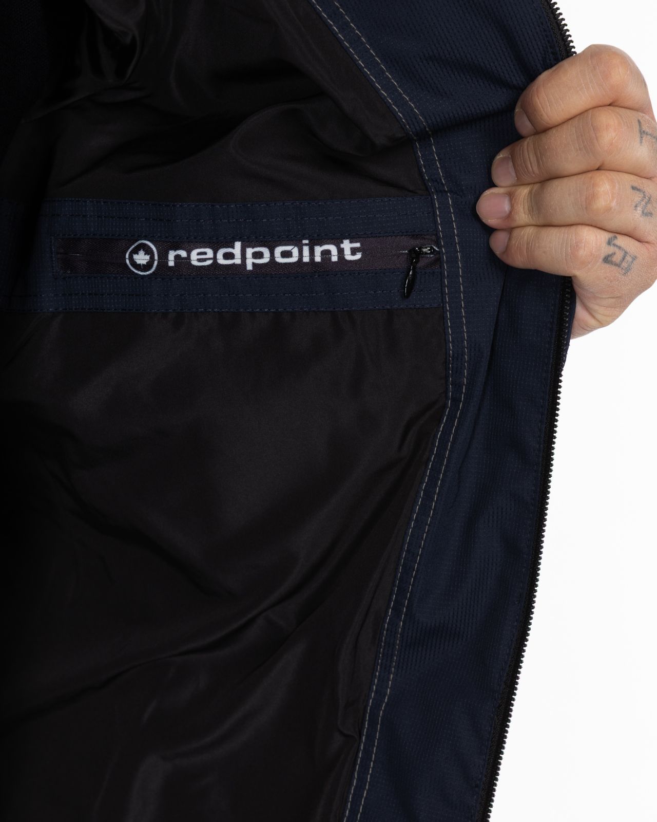 Doudoune avec capuche amovible grande taille bleu marine